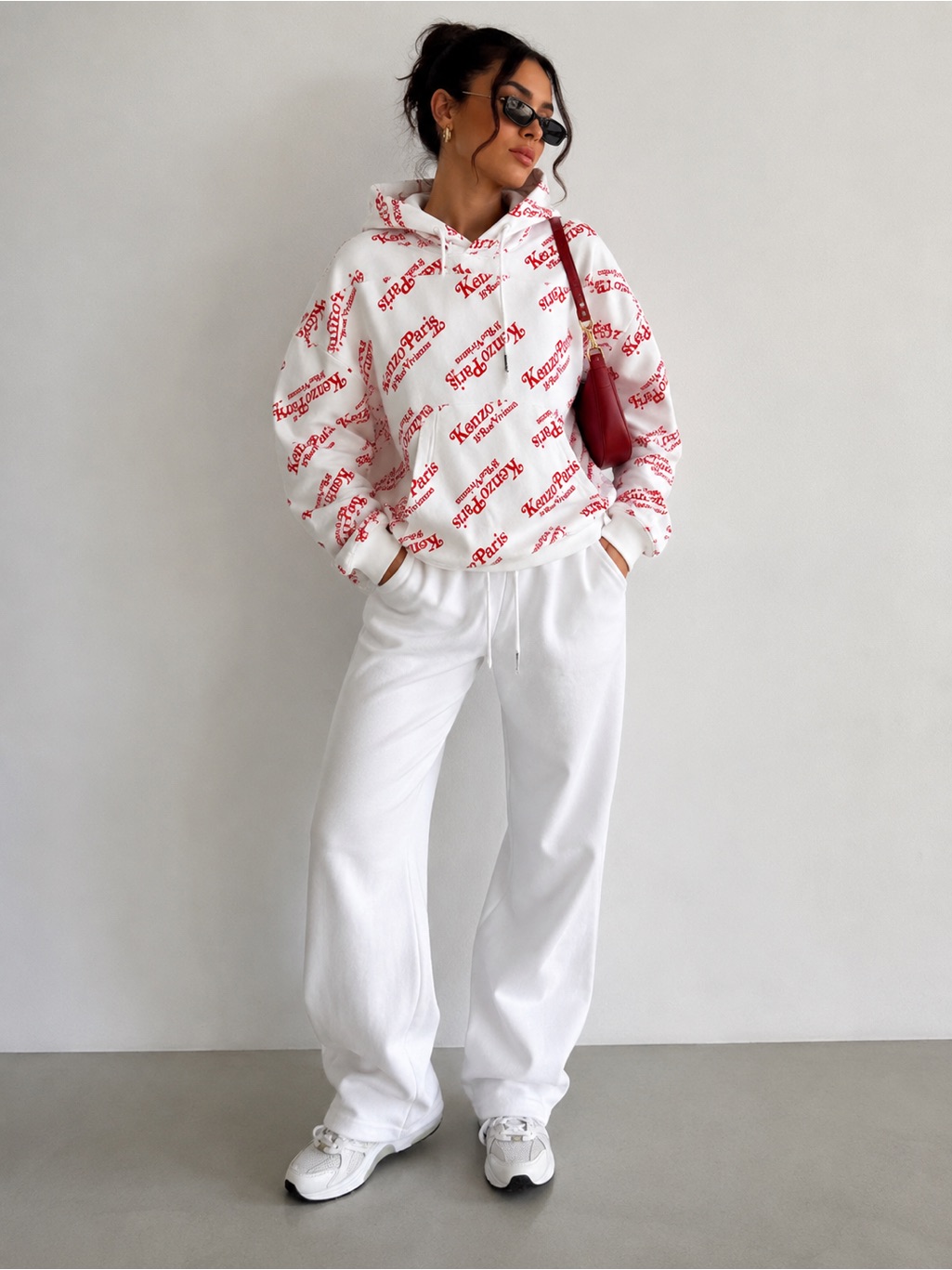 Kenzo X Verdy Logo Print Hoodie Boxy Medium